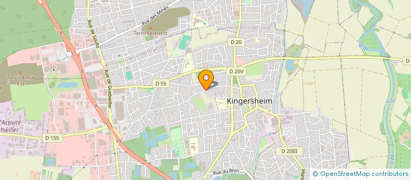 localisation de l'entreprise SDM CHAUFFAGE  KINGERSHEIM