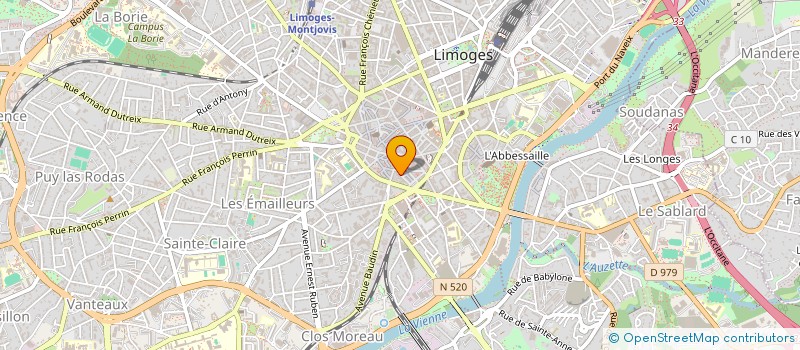 localisation de l'entreprise SDM FINANCES à LIMOGES