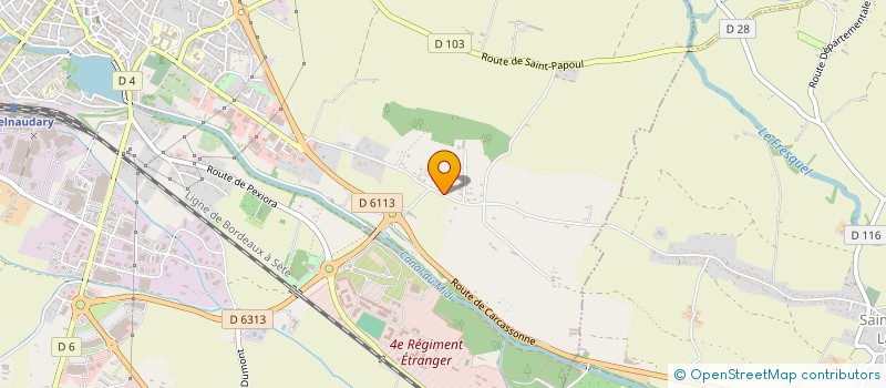 localisation de l'entreprise SDM PISCINES REVE D'EAU à CASTELNAUDARY