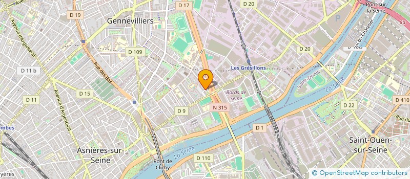 localisation de l'entreprise SDM TRANSPORT à GENNEVILLIERS