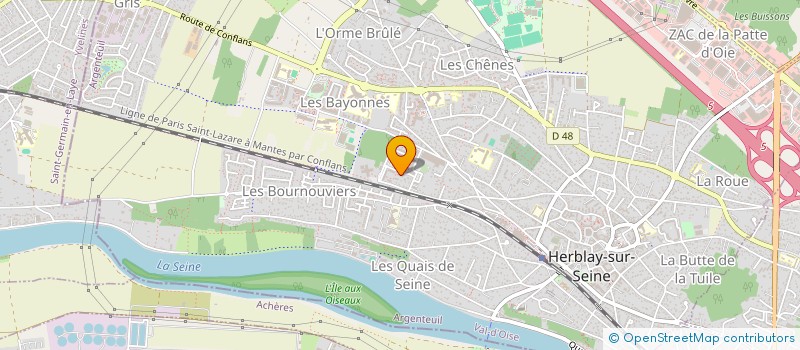 localisation de l'entreprise SDMJ DISTRIBUTION  HERBLAY-SUR-SEINE