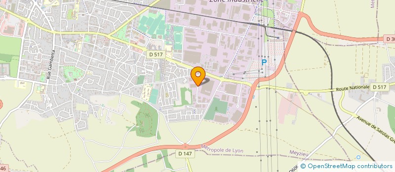 localisation de l'entreprise SDN IMPRESSIONS à MEYZIEU