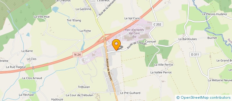 localisation de l'entreprise SDNC AUTO  GUER