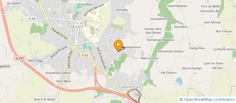 localisation de l'entreprise SDNG HOLDING à BEGARD