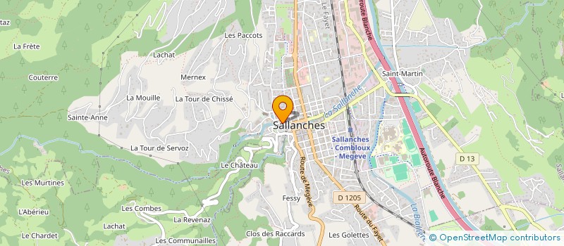 localisation de l'entreprise SDNL à SALLANCHES