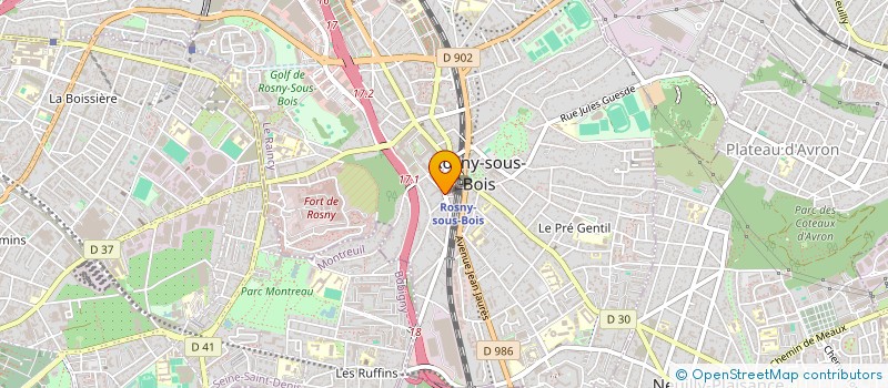 localisation de l'entreprise SDP à ROSNY-SOUS-BOIS