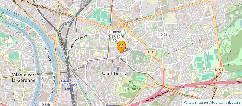 localisation de l'entreprise SDP 93  SAINT-DENIS