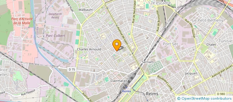 localisation de l'entreprise SDP FINANCES à REIMS