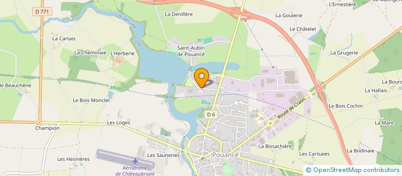 localisation de l'entreprise SDP FRANCE CONSULTANTS  OMBREE D'ANJOU