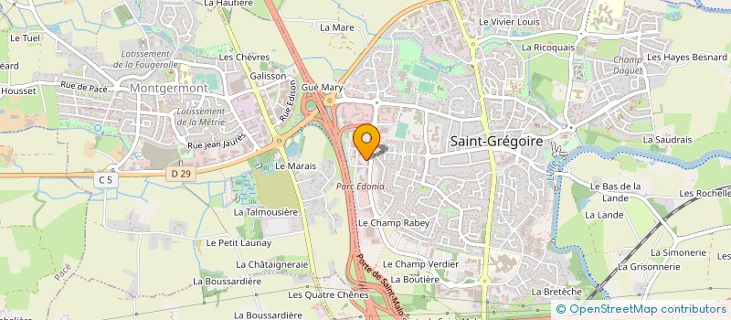 localisation de l'entreprise SDP LANESTER à SAINT-GREGOIRE