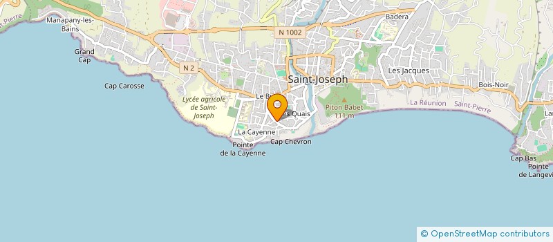 localisation de l'entreprise SDP RENOVATION à SAINT-JOSEPH