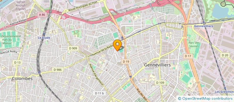 localisation de l'entreprise SDP TRANS à ASNIERES-SUR-SEINE