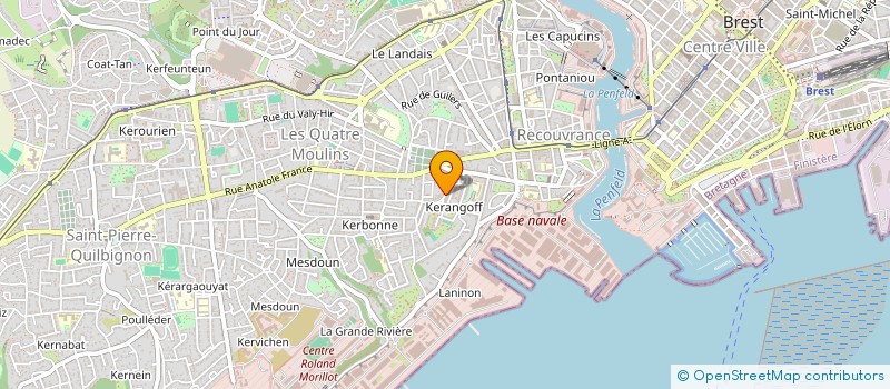 localisation de l'entreprise SDPA SOC DISTRIB PROD ALIMENTA à BREST