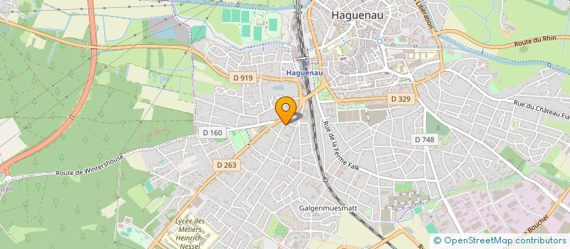 localisation de l'entreprise SDPE - SOCIETE DE DEVELOPPEMENT ET DE PROMOTION ENERGETIQUE  HAGUENAU