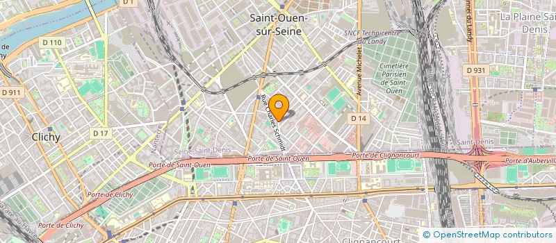 localisation de l'entreprise SDR - BOUGUET à SAINT-OUEN-SUR-SEINE
