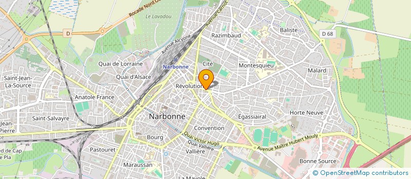 localisation de l'entreprise SDR  DENIS ROSSI SARL  NARBONNE