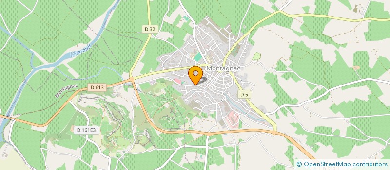 localisation de l'entreprise SDR & F + IMMO  MONTAGNAC