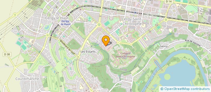 localisation de l'entreprise SDR HOLDING à CERGY