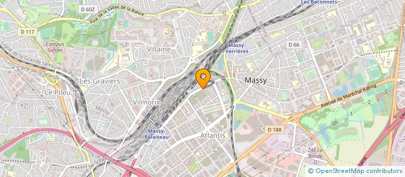 localisation de l'entreprise SDR INGENIERIE ENVIRONNEMENT à MASSY