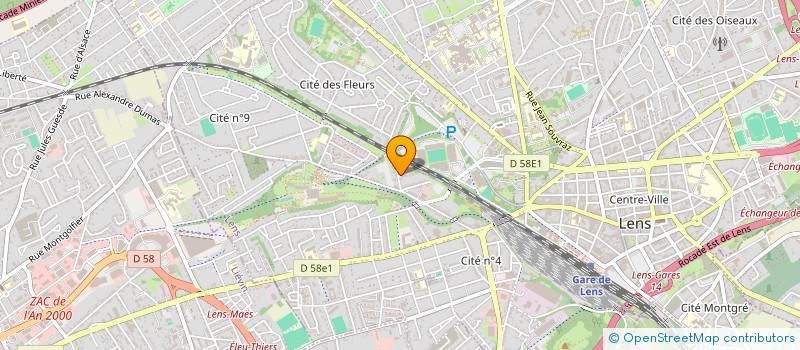 localisation de l'entreprise SDS INVESTISSEMENT  LENS