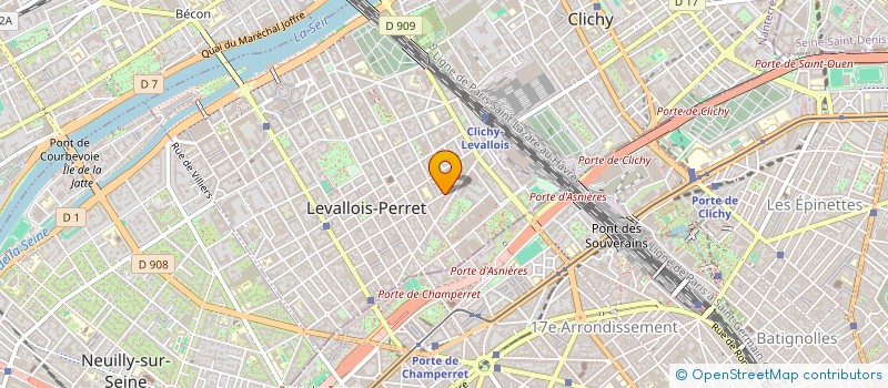localisation de l'entreprise SDS SOLUTIONS à LEVALLOIS-PERRET