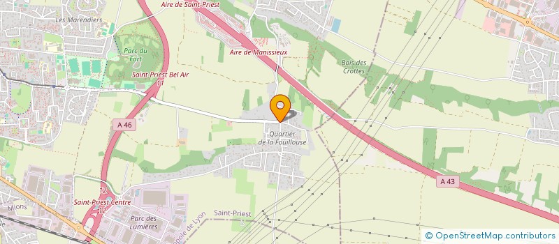 localisation de l'entreprise SDSG  SAINT-PRIEST