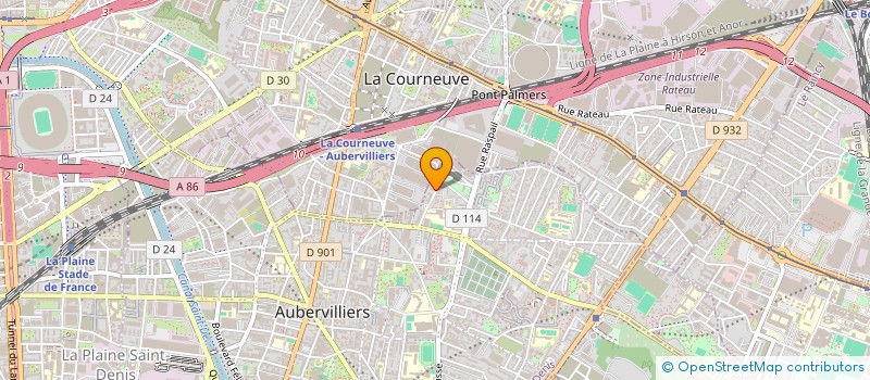 localisation de l'entreprise SDT  AUBERVILLIERS