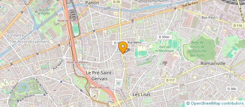 localisation de l'entreprise SDT EVENTS à PANTIN