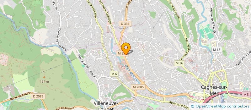 localisation de l'entreprise SDT IMMO à CAGNES-SUR-MER