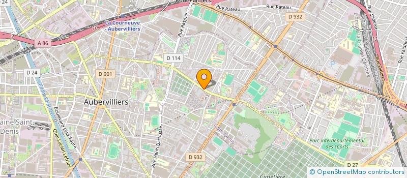 localisation de l'entreprise SDT PRESTIGE à AUBERVILLIERS