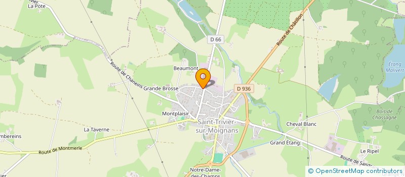 localisation de l'entreprise SDT PRORENOV  SAINT-TRIVIER-SUR-MOIGNANS