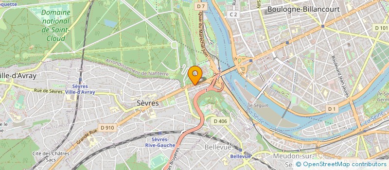 localisation de l'entreprise SDT SECURITE DOMOTIQUE TELESURVEILLANCE à SEVRES