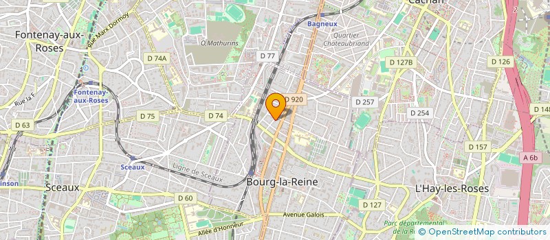 localisation de l'entreprise SDTECH à BOURG-LA-REINE
