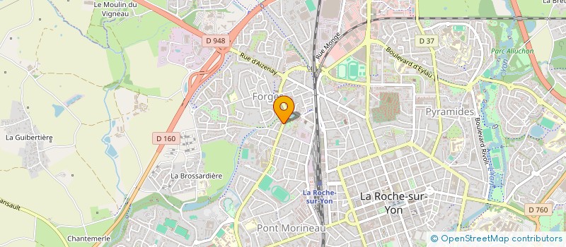 localisation de l'entreprise SDV à LA ROCHE-SUR-YON
