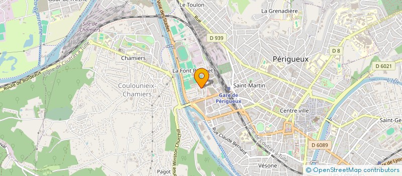 localisation de l'entreprise SDV à PERIGUEUX