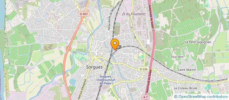 localisation de l'entreprise SDV  SORGUES