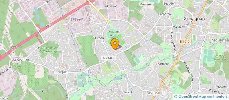 localisation de l'entreprise SDV ASSOCIES  GRADIGNAN