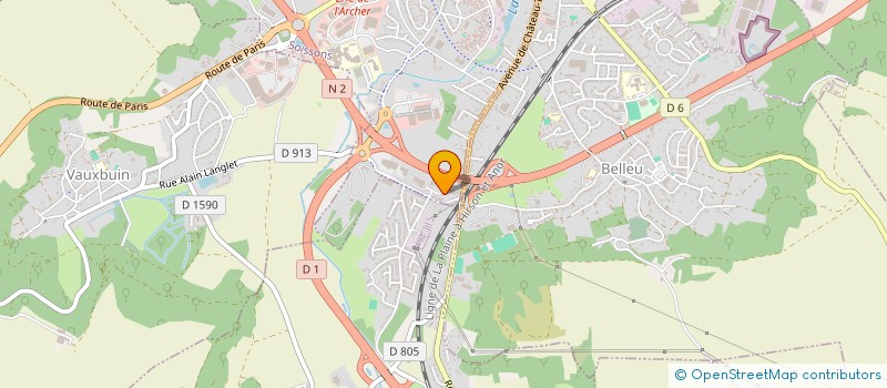 localisation de l'entreprise SDVA à SOISSONS