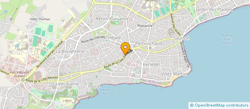 localisation de l'entreprise SDVN à SAINT-NAZAIRE