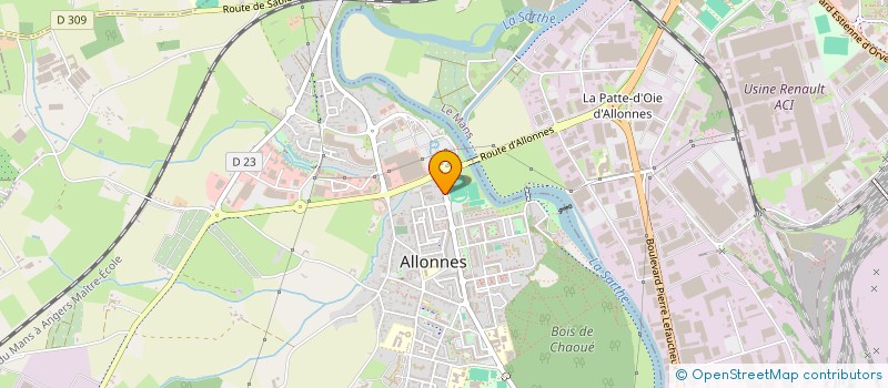 localisation de l'entreprise SDW  ALLONNES