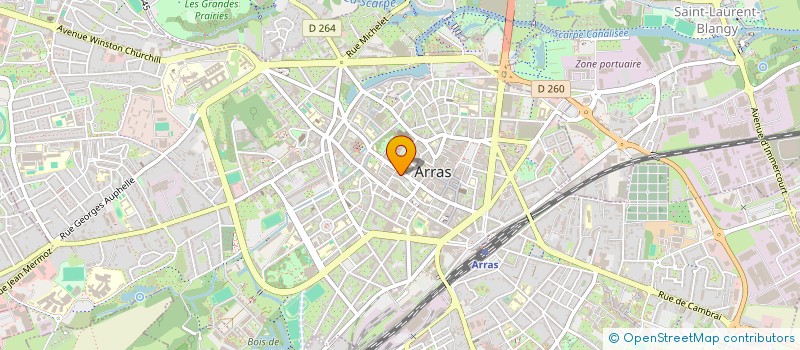 localisation de l'entreprise SDWS IMMOBILIER à ARRAS
