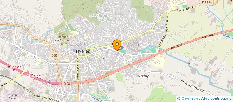 localisation de l'entreprise SE 2H à HYERES