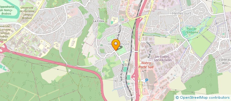 localisation de l'entreprise SE@  HOUDEMONT