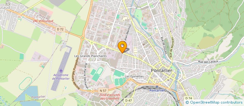 localisation de l'entreprise SE AVIATION à PONTARLIER