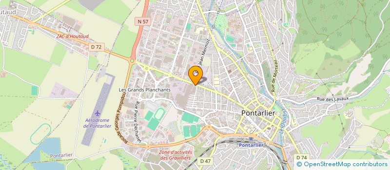 localisation de l'entreprise SE AVIATION GROUPE  PONTARLIER