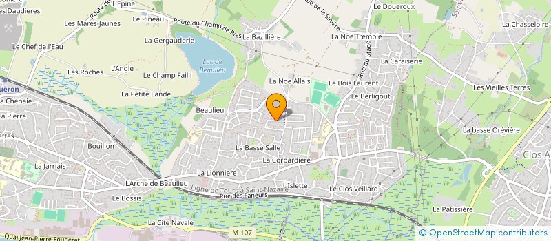 localisation de l'entreprise SE-BAT CONSTRUCTION à COUERON