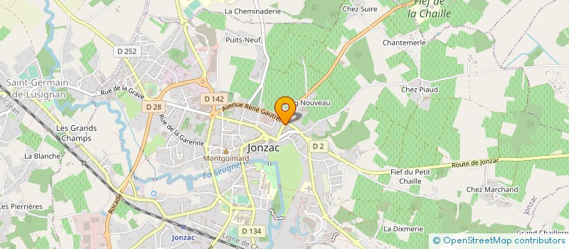 localisation de l'entreprise SE CHARTIER FLEURS à JONZAC