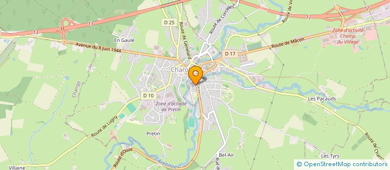 localisation de l'entreprise SE.CO.RE. CABINET DE SERVICES à CHAROLLES