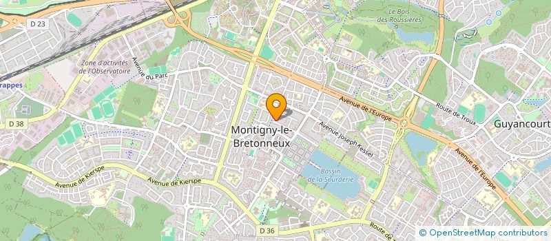 localisation de l'entreprise SE CONSULTING  MONTIGNY-LE-BRETONNEUX
