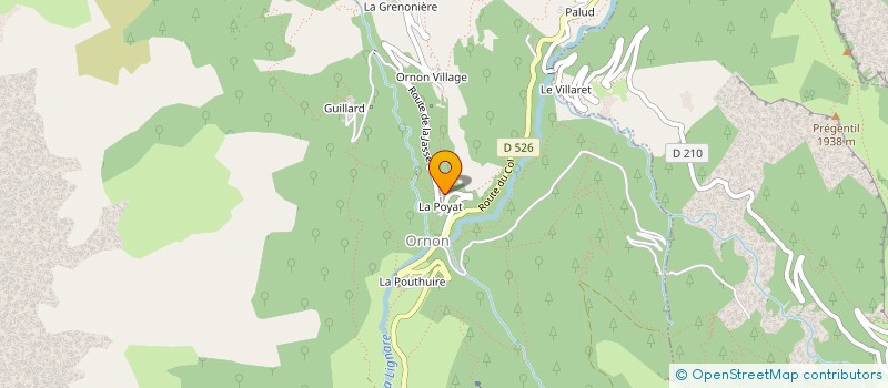 localisation de l'entreprise SE DE L'ENTREPRISE FIAT à ORNON